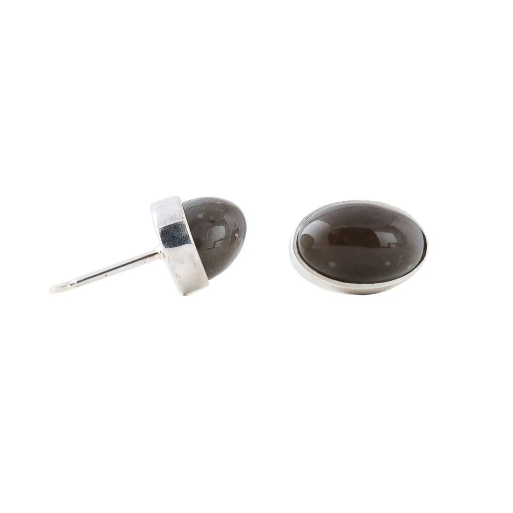 Silver Stud Earrings: Flint