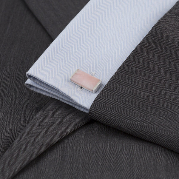 Bailey Cufflink Pink Opal
