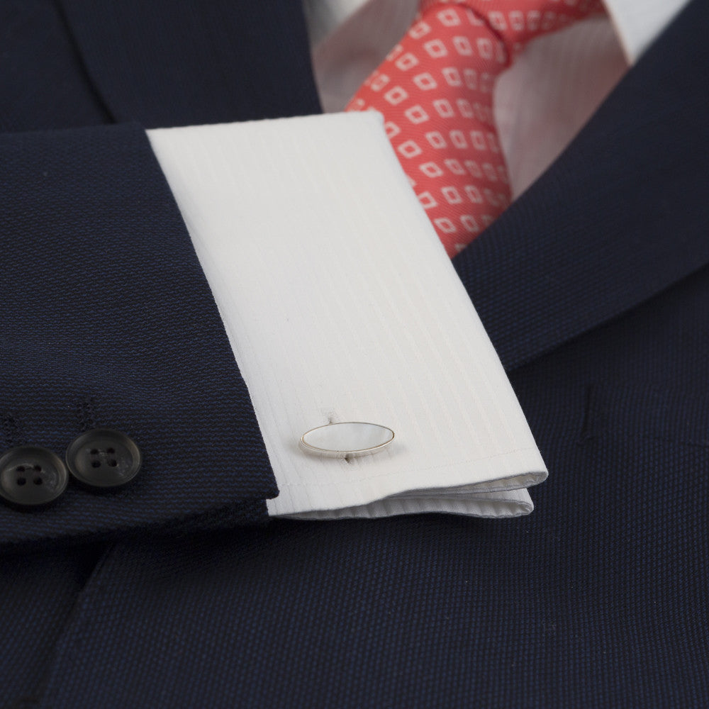 Bourn Cufflink Mother of Pearl