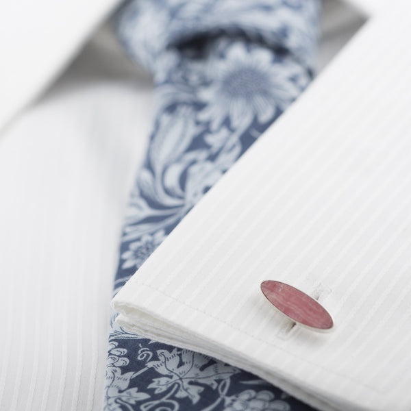 Bourn Cufflink Rhodochrosite