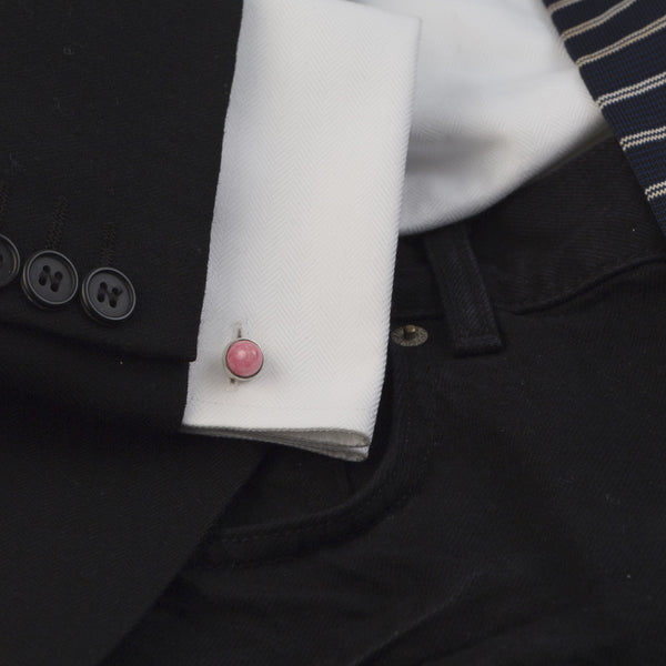Cairn Cufflink Rhodochrosite