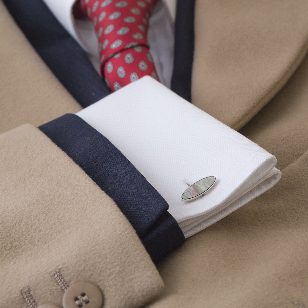 Bourn Cufflink Tahitian Black Mother of Pearl