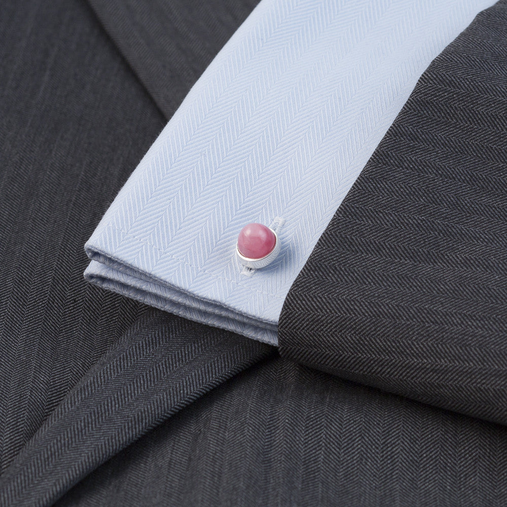 Cairn Cufflink Rhodochrosite