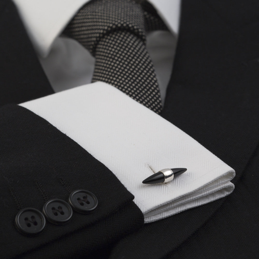 Garreg Cufflink Black Onyx