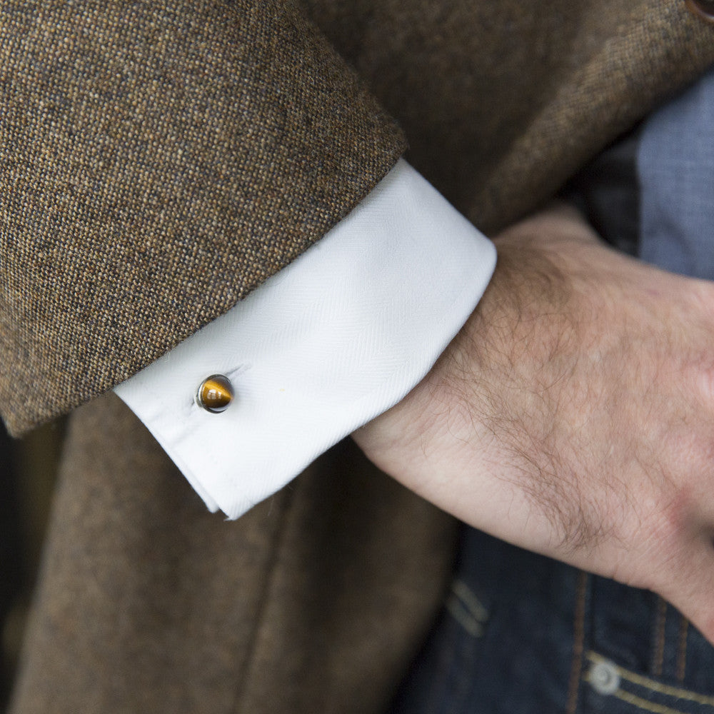 Cairn Cufflink Tiger's Eye