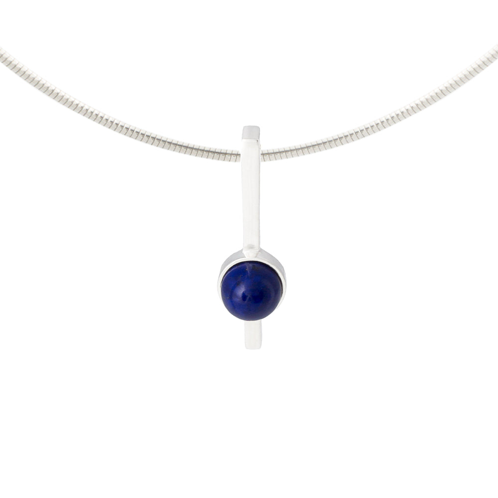 Lapis Necklace set in sterling silver