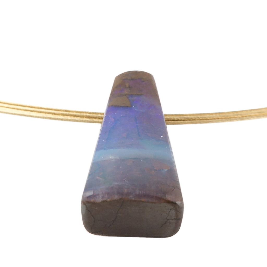 Boulder Opal and 14 Carat Gold Necklace