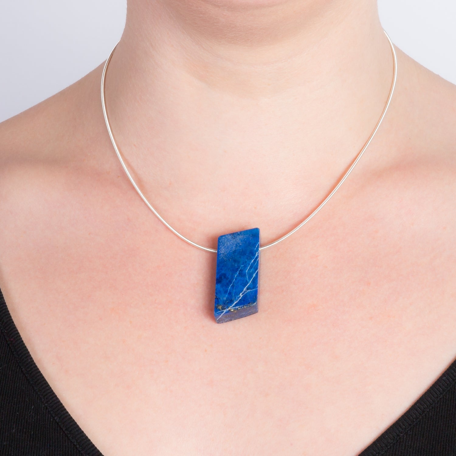 Statement lapis lazuli necklace 2025