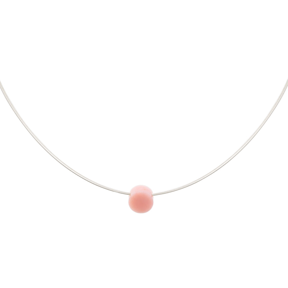 Small Pendant Necklace Pink Opal Alistair R