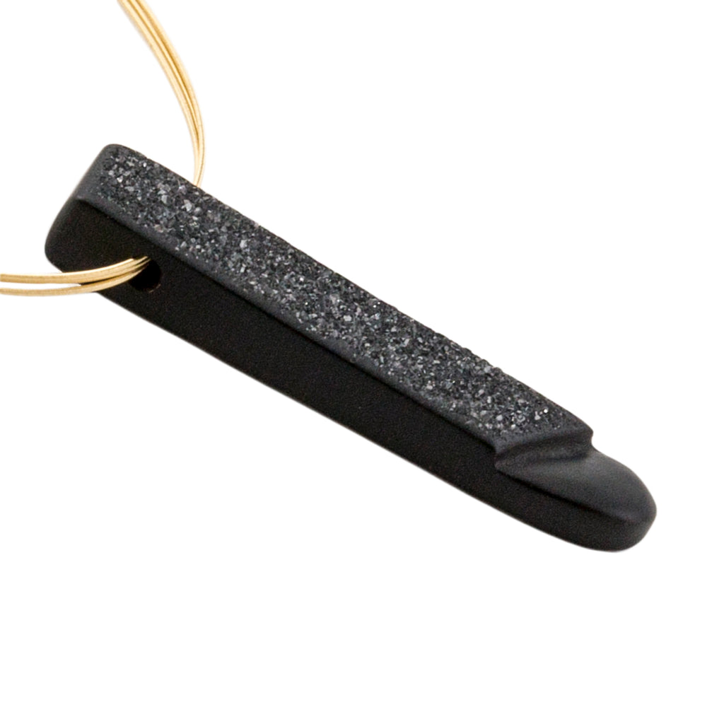 Black Onyx and 18 Carat Gold Necklace