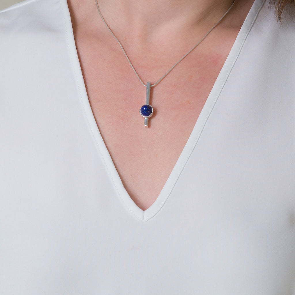 Bar Pendant Cairn Lapis Lazuli