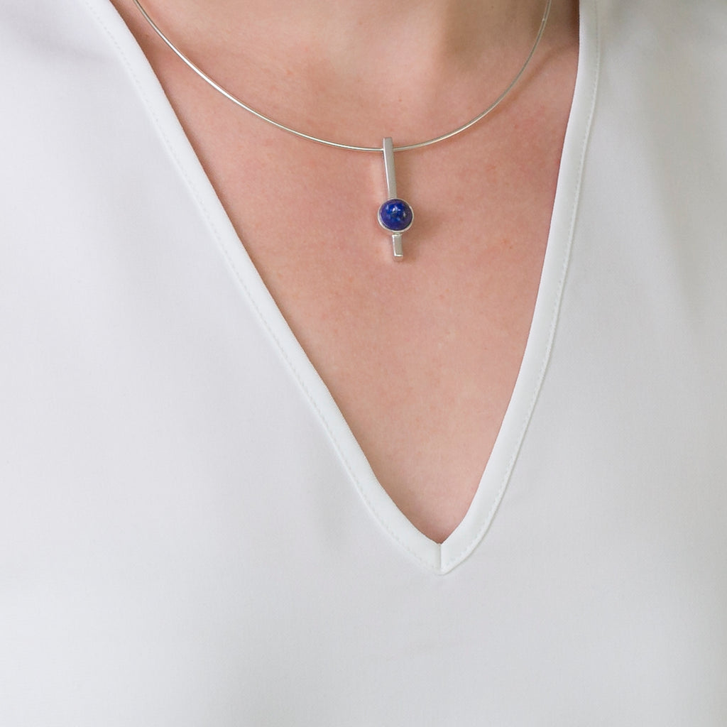 Bar Pendant Cairn Lapis Lazuli