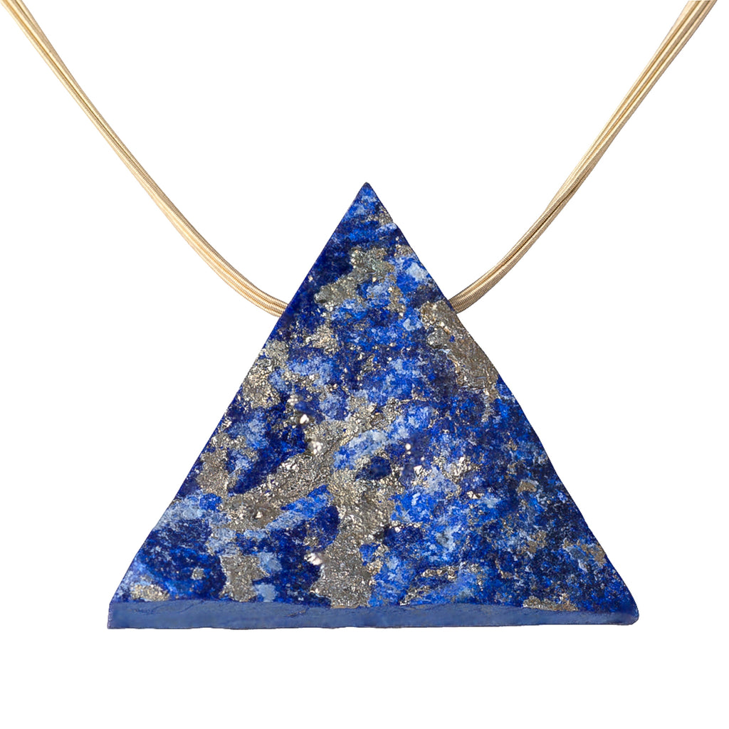 18 Carat Gold and Lapis Lazuli Necklace