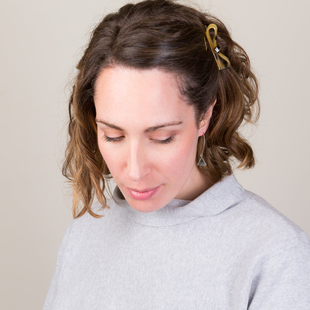 Drop Earrings - Flint Triangle