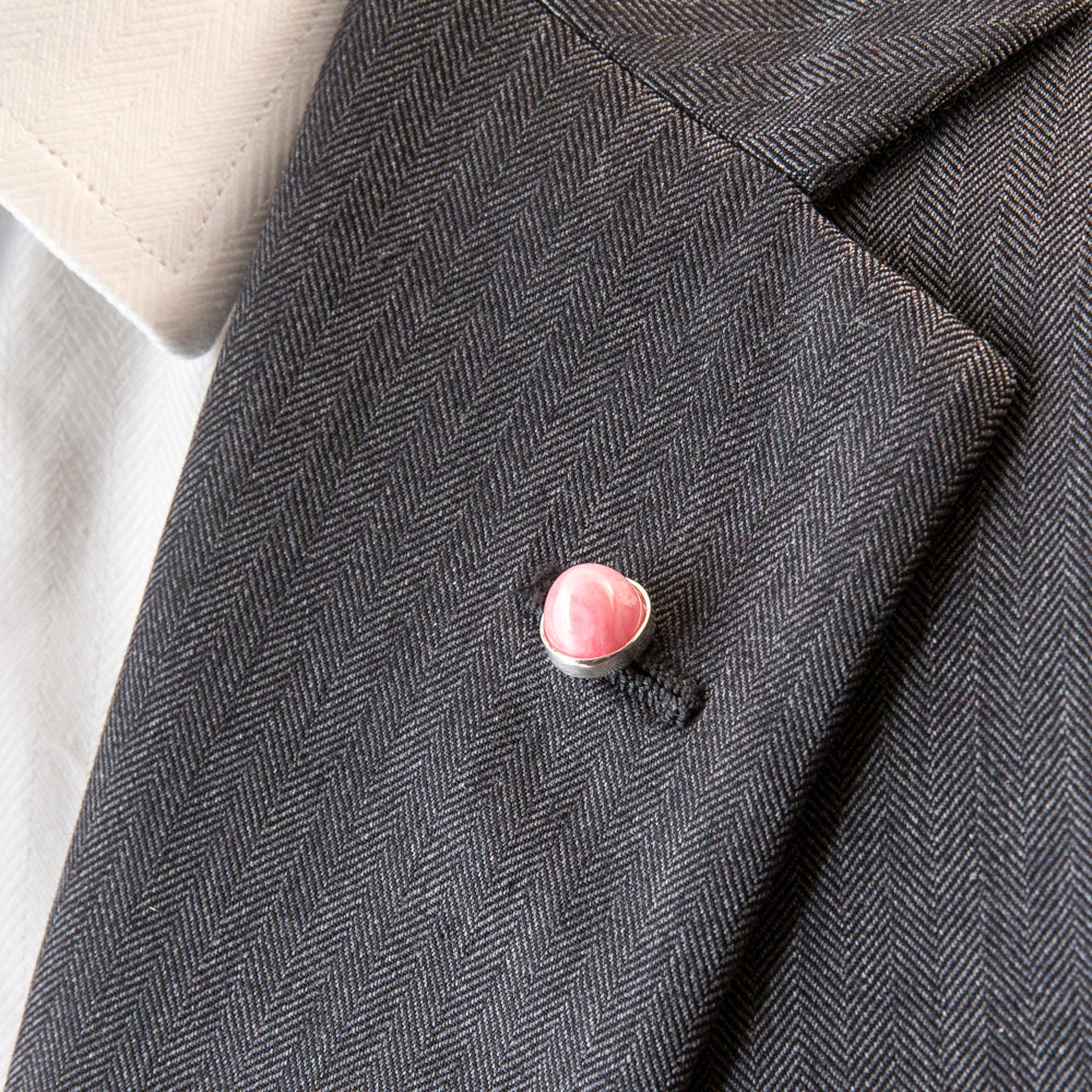 Cairn Lapel Pin Rhodochrosite