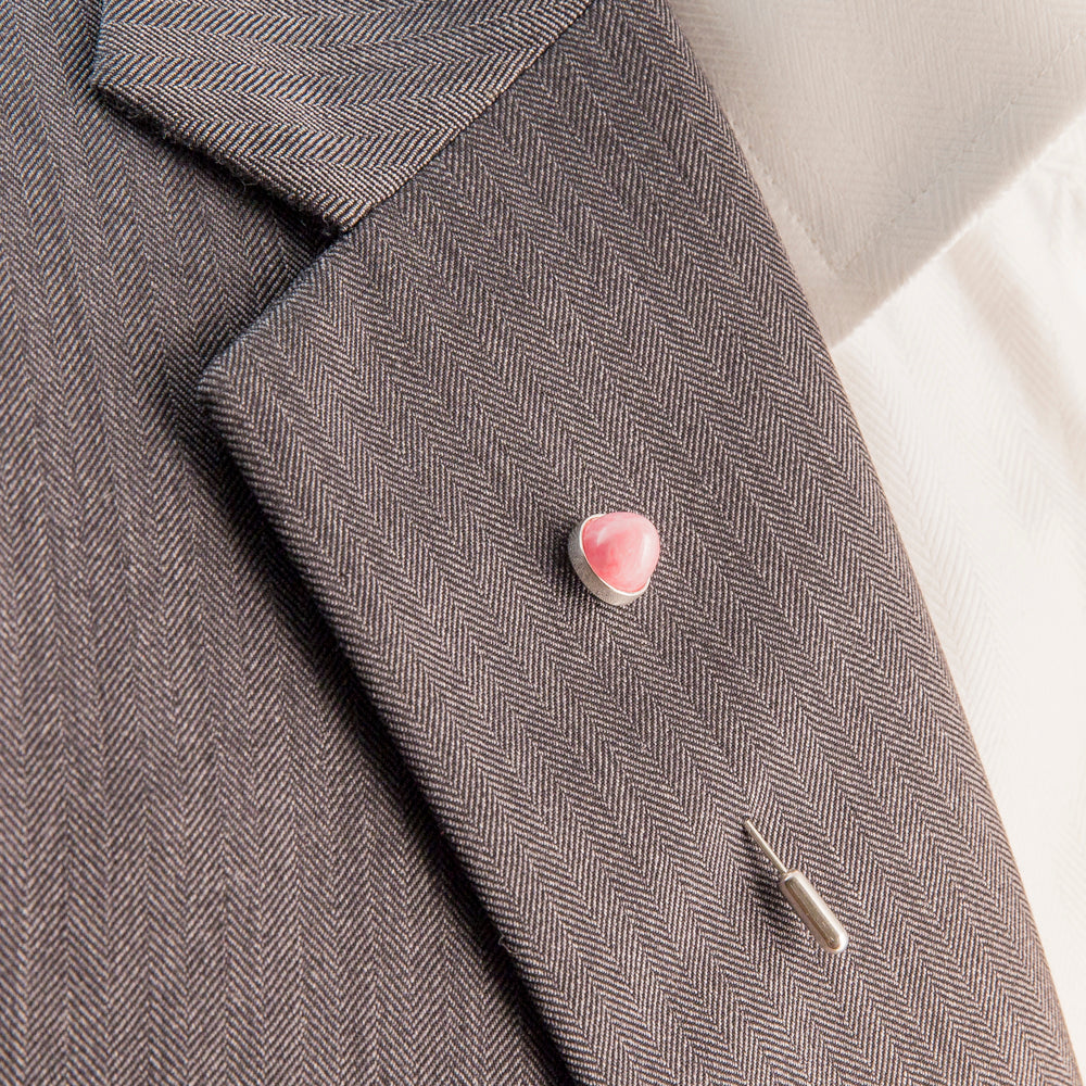 Cairn Lapel Pin Rhodochrosite