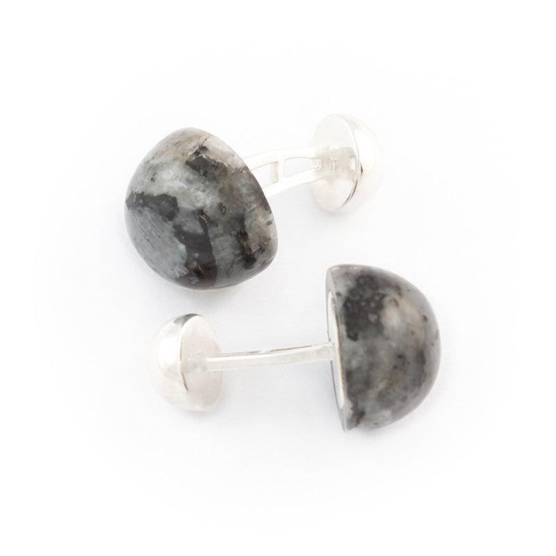 large domed labradorite cufflink by Alistair R